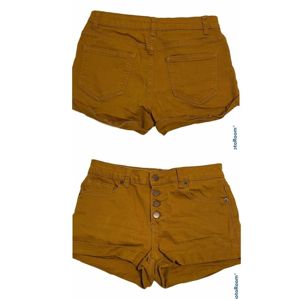 Forever 21 Womens 26 Button Fly Brown Jean shorts